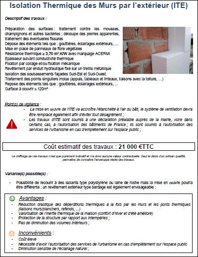 Exemple Fiche travaux Exemple Fiche travaux